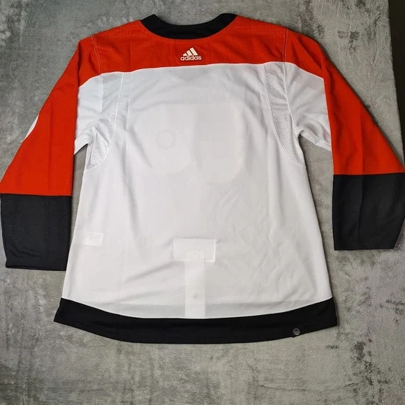 Philadelphia Flyers Adidas Jersey Size 54 White Orange Primegreen